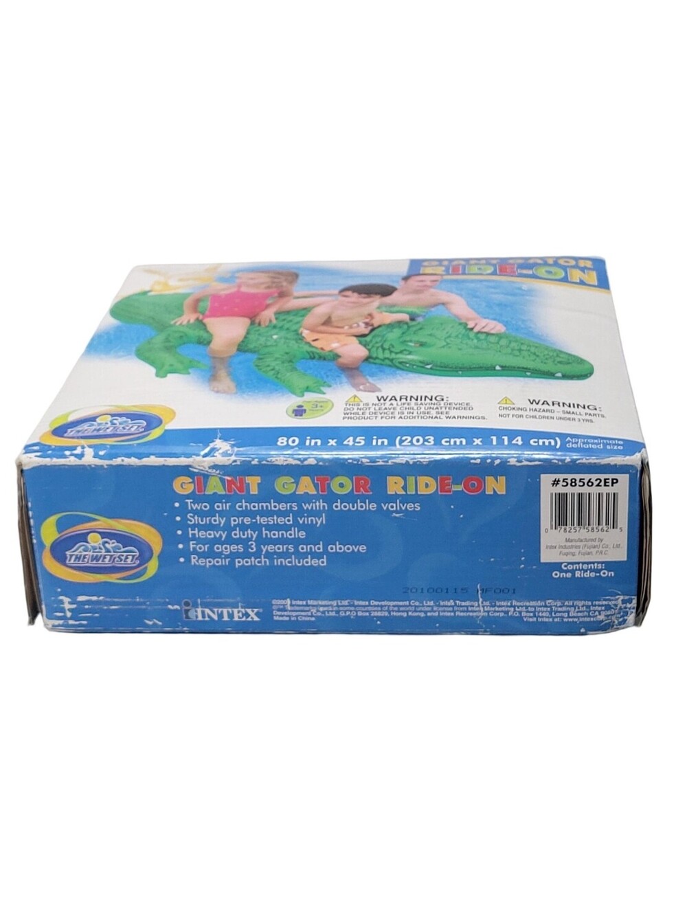 NEW Intex Gator Ride-On 80x45 Inches Inflatable Pool Float 2005 The Wet Set - Picture 6 of 7